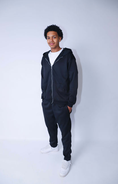 NOCTE - NERO ZIP-UP HOODIE