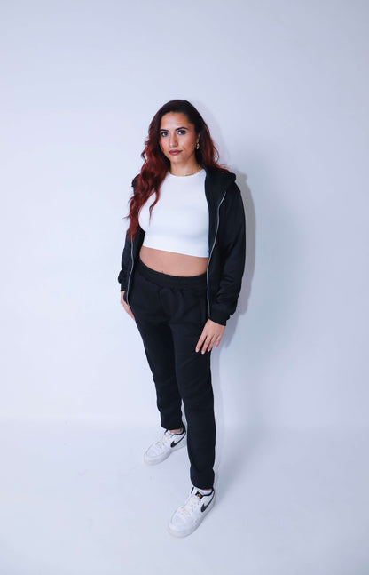 NOCTE - NERO ZIP-UP HOODIE