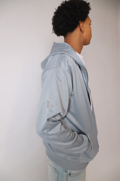 NOCTE - GRIGIO ZIP-UP HOODIE