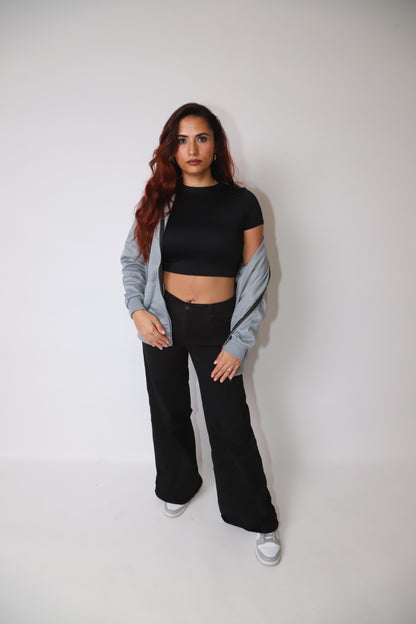 NOCTE - GRIGIO ZIP-UP HOODIE