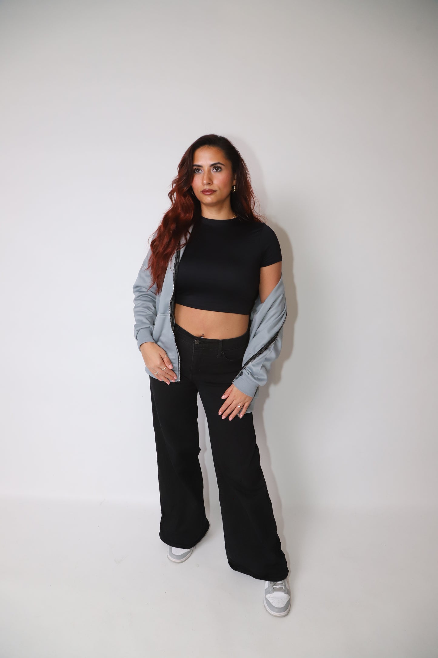 NOCTE - GRIGIO ZIP-UP HOODIE