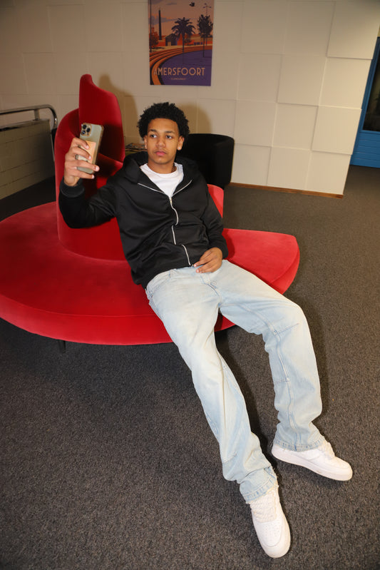 NOCTE - NERO ZIP-UP HOODIE